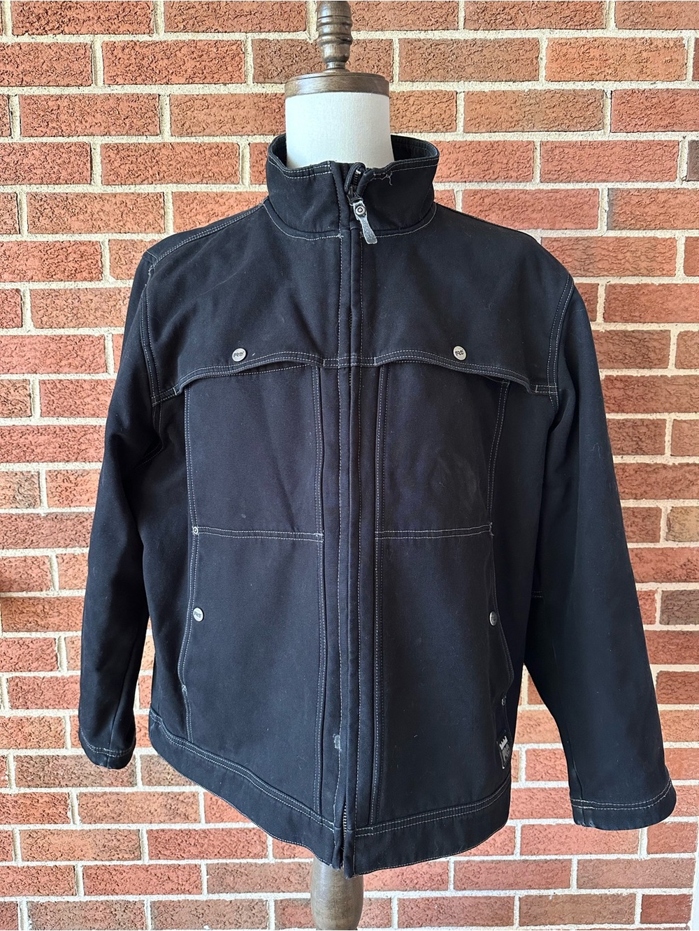 Timberland PRO TB0A11BN Mens Black Work Jacket Stitching, XL